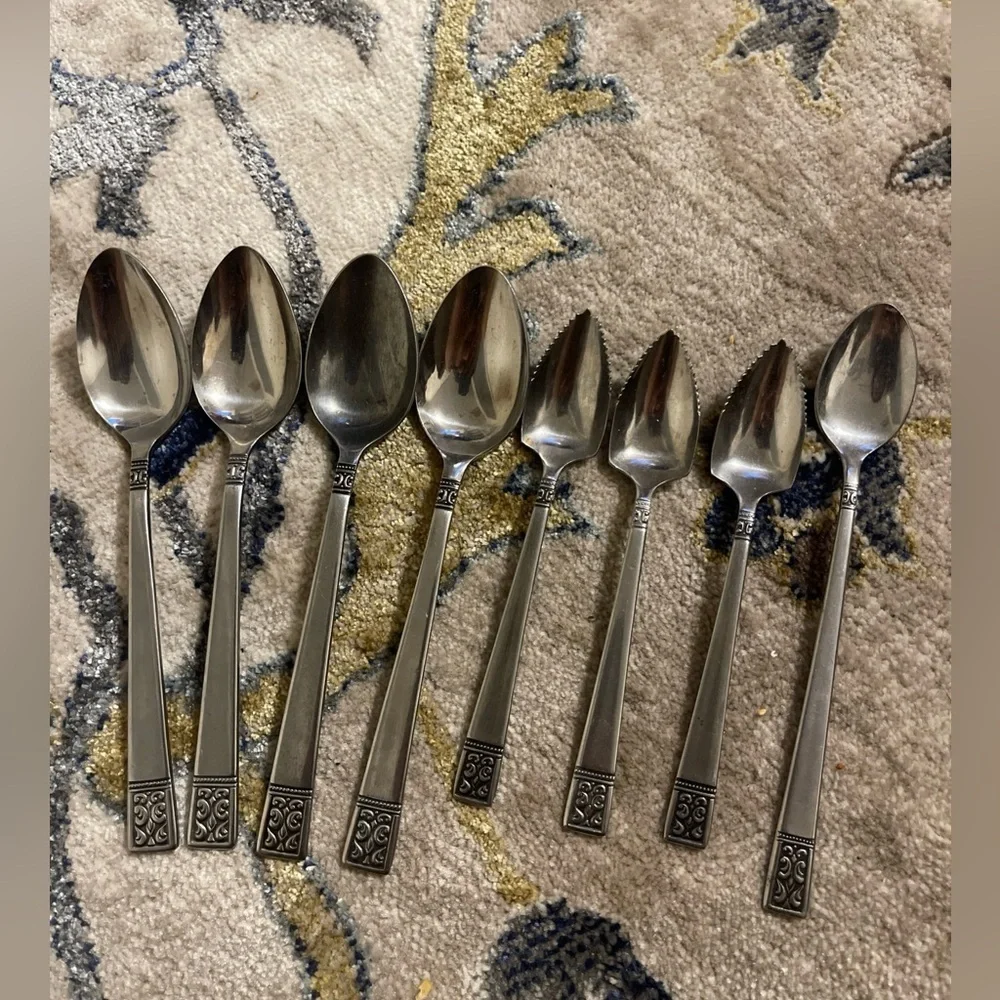 Set of 8 custom design stainless Japan spoons